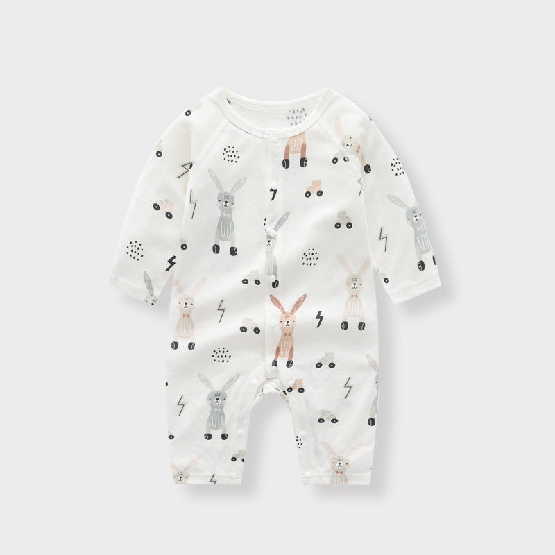 Light And Soft Bamboo Fiber Baby Jumpsuit Cute Animal Design