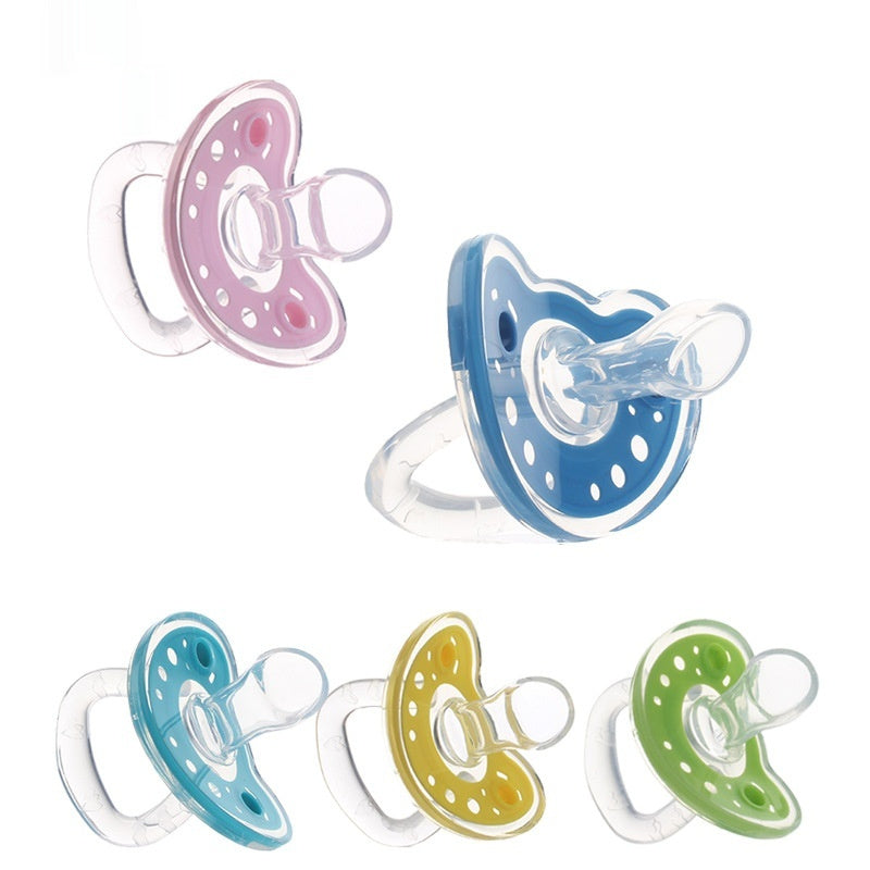 Full Silica Gel Two-color Liquid Silicone Sleep Comfort Baby Pacifier