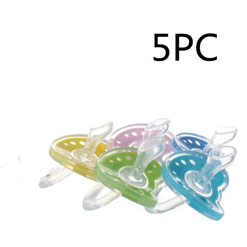 Full Silica Gel Two-color Liquid Silicone Sleep Comfort Baby Pacifier