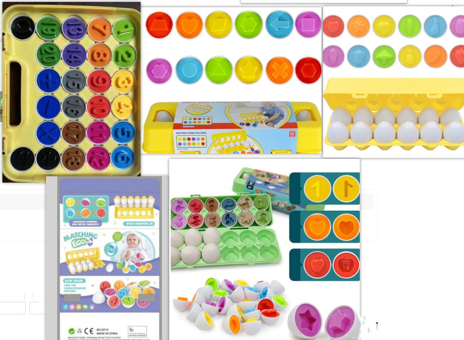 Baby Learning Educational Toy Smart Egg Toy Games Shape Matching