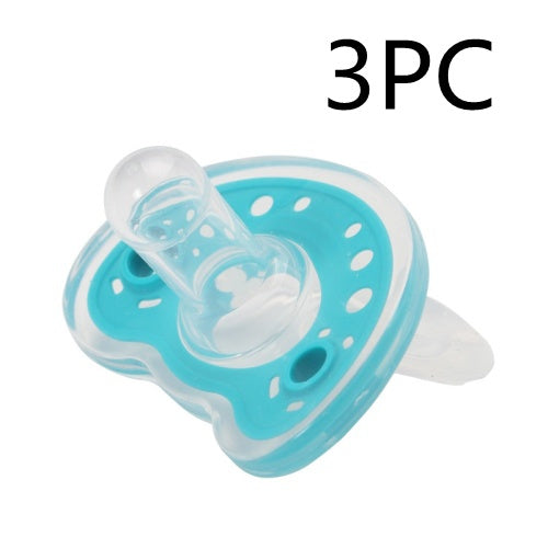 Full Silica Gel Two-color Liquid Silicone Sleep Comfort Baby Pacifier