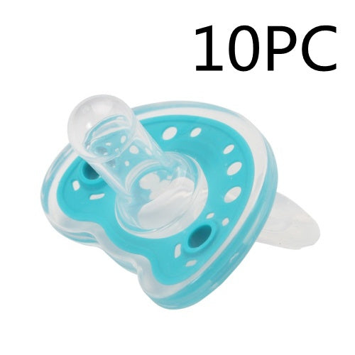 Full Silica Gel Two-color Liquid Silicone Sleep Comfort Baby Pacifier