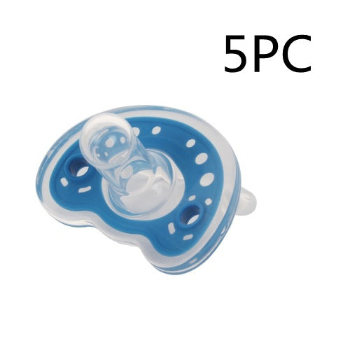 Full Silica Gel Two-color Liquid Silicone Sleep Comfort Baby Pacifier