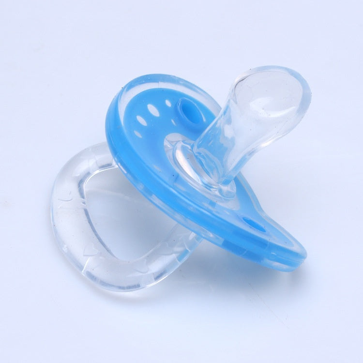 Full Silica Gel Two-color Liquid Silicone Sleep Comfort Baby Pacifier