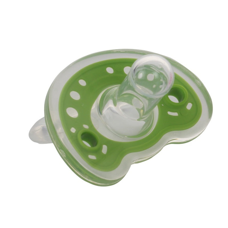 Full Silica Gel Two-color Liquid Silicone Sleep Comfort Baby Pacifier