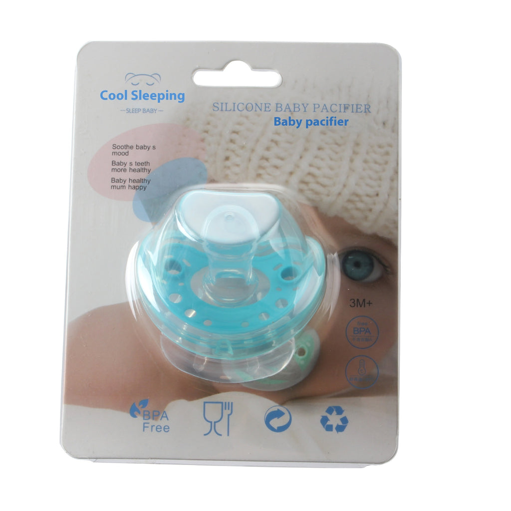 Full Silica Gel Two-color Liquid Silicone Sleep Comfort Baby Pacifier