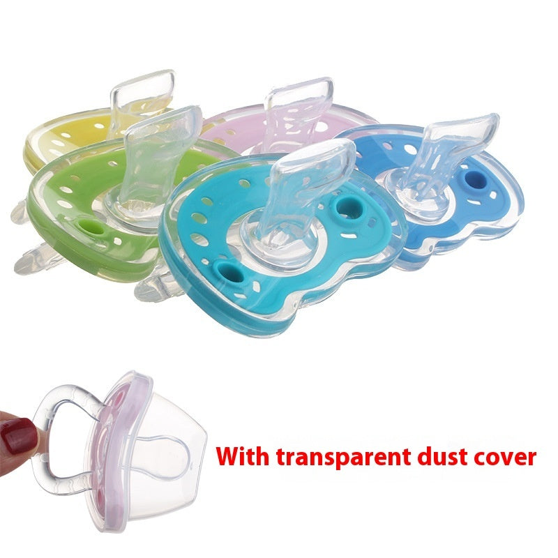 Full Silica Gel Two-color Liquid Silicone Sleep Comfort Baby Pacifier